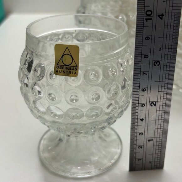 Vintage Oberglas Beaujolais Wine decanter and 6 glasses with original box - Picture 9 of 10